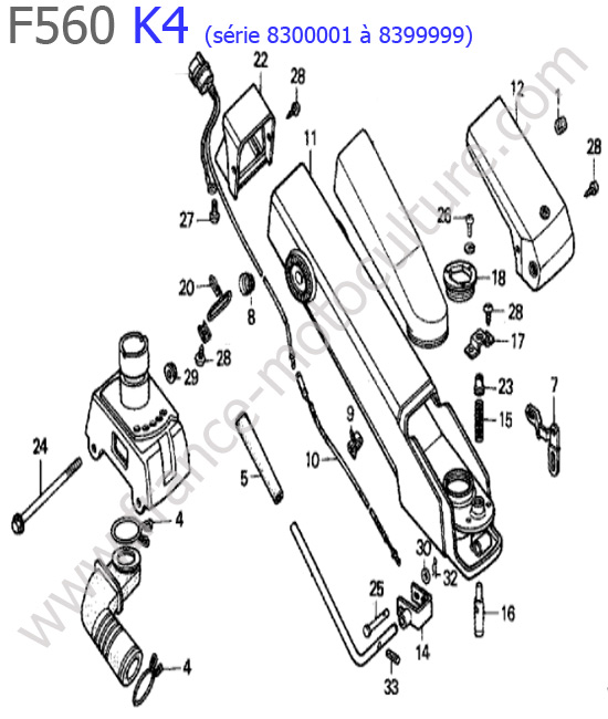 Colonne / Mancheron HONDA F560K4-2