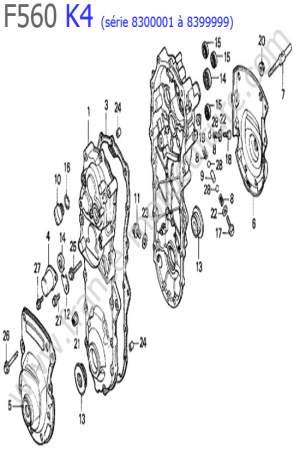 HONDA - F560K4-2 : Carters transmission