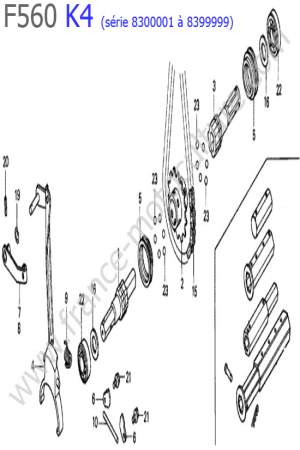 HONDA - F560K4-2 : Arbre roues