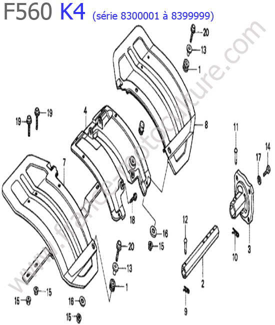 Garde-boue HONDA F560K4-2