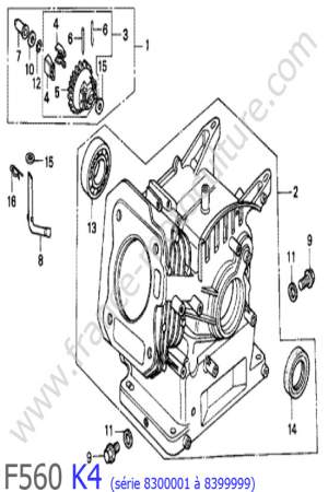 HONDA - F560K4-2 : Bloc moteur