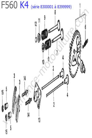 HONDA - F560K4-2 : Arbre cames