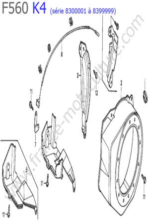 HONDA - F560K4-2 : Carter lanceur