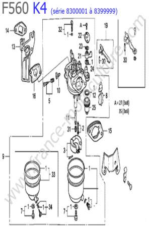 HONDA - F560K4-2 : Carburateur