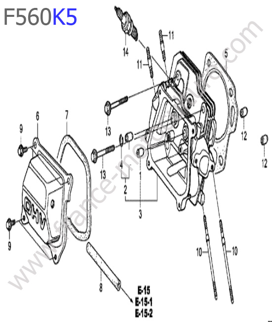 Culasse HONDA F560K5