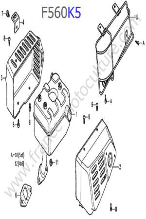 HONDA - F560K5 : Echappement