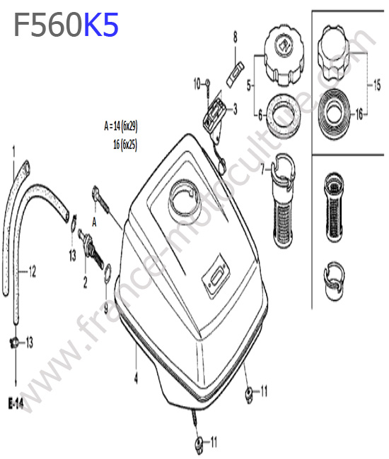 Reservoir HONDA F560K5