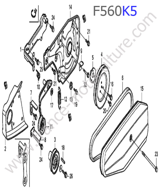 Carter / Courroie HONDA F560K5
