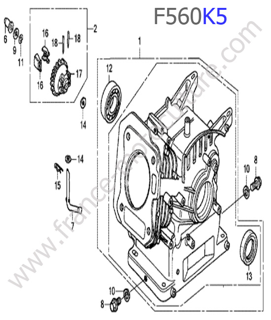Bloc moteur HONDA F560K5