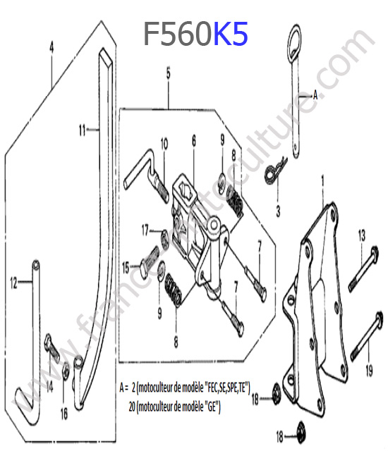 Attelage HONDA F560K5