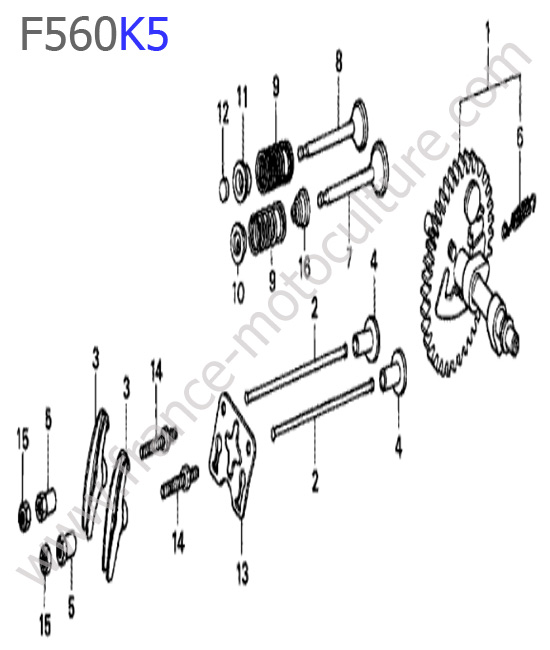 Arbre cames HONDA F560K5