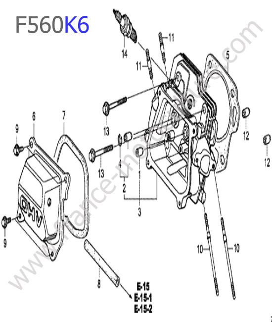 Culasse HONDA F560K6