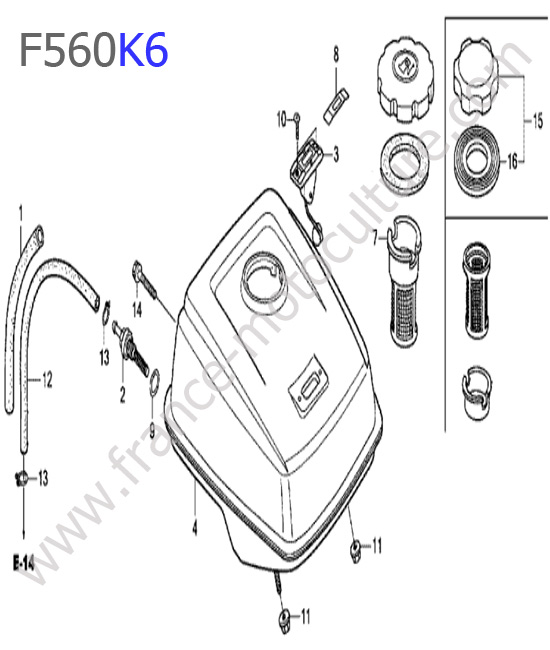 Reservoir HONDA F560K6
