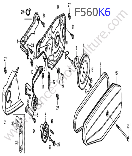 Carter / Courroie HONDA F560K6