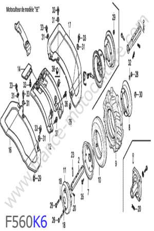 HONDA - F560K6 : Garde-boue 2