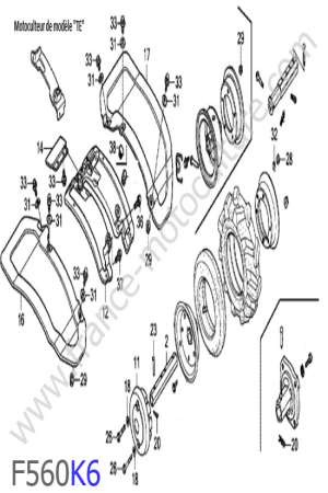 HONDA - F560K6 : Garde-boue 3