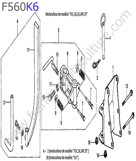 Attelage HONDA F560K6