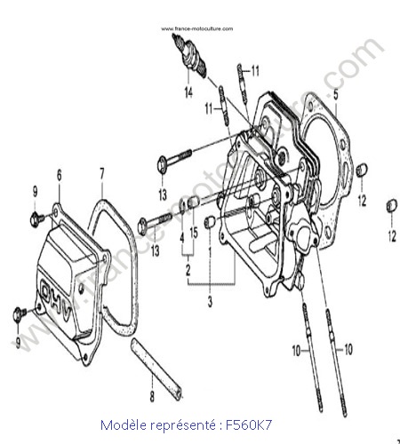 Culasse - K7 HONDA F560K7