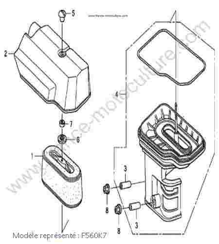 HONDA - F560K7 : Filtre a air - K7