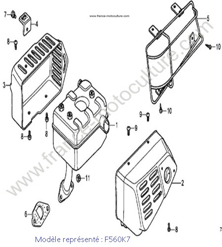 Silencieux - K7 HONDA F560K7