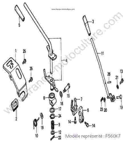 HONDA - F560K7 : Leviers - K7