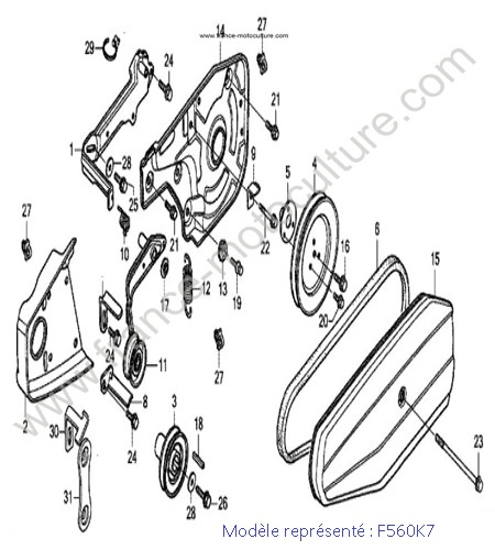 Courroie - K7 HONDA F560K7
