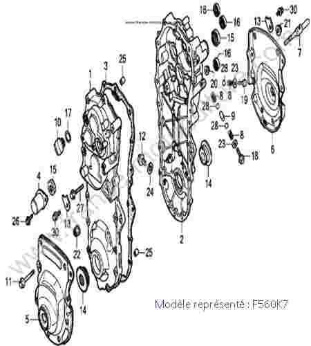 HONDA - F560K7 : Carter transmission - K7