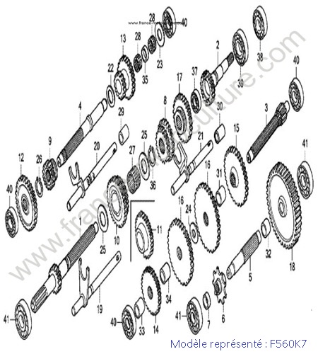 Transmission - K7 HONDA F560K7
