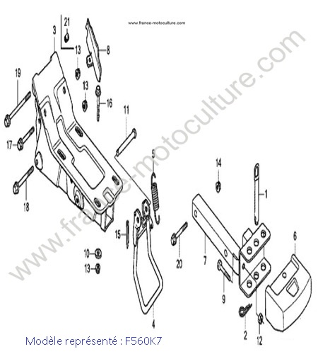 Support moteur - K7 HONDA F560K7