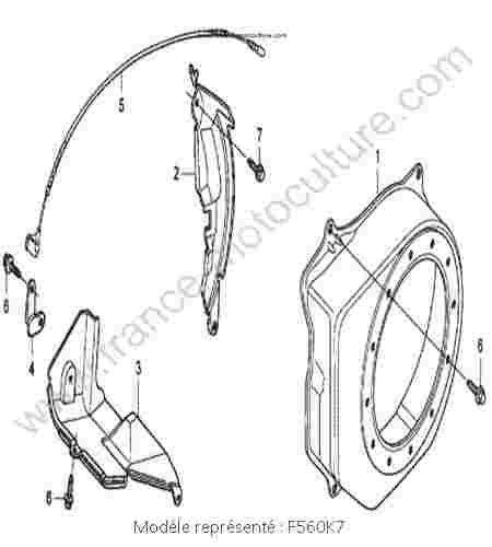 HONDA - F560K7 : Carter refroidissement - K7