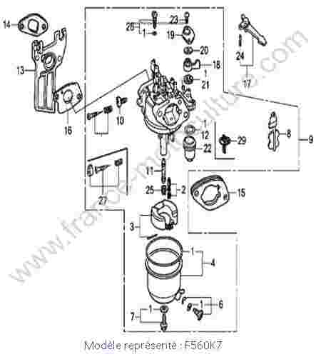 HONDA - F560K7 : Carburateur - K7