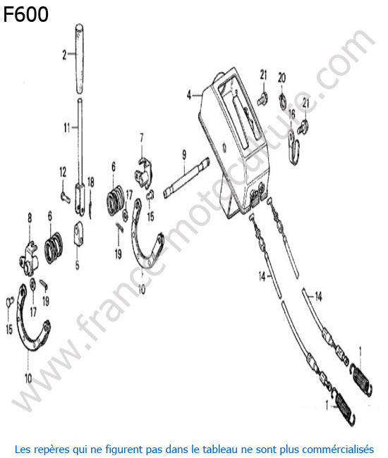 Levier embrayage HONDA F600