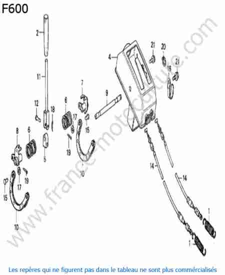 HONDA - F600 : Levier embrayage