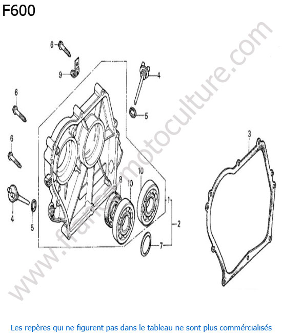 Carter moteur HONDA F600