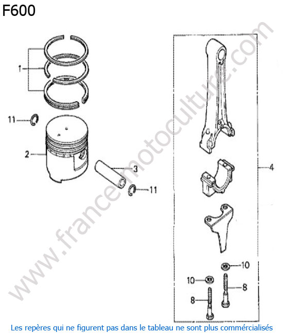 Piston HONDA F600