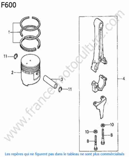 HONDA - F600 : Piston