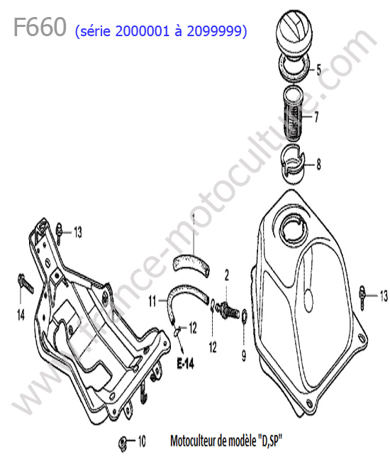 Reservoir HONDA F660-1