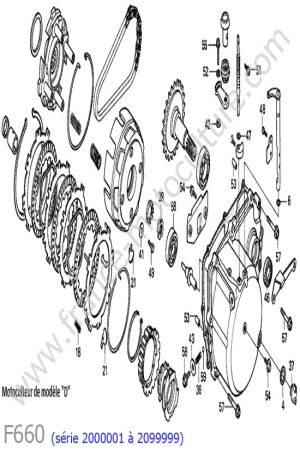 HONDA - F660-1 : Embrayage