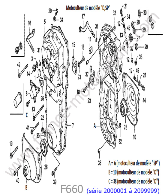 Carters transmission HONDA F660-1
