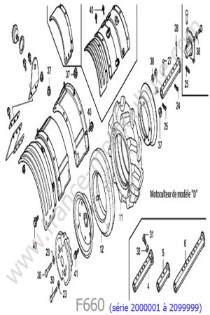 HONDA - F660-1 : Garde - boue