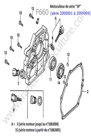 HONDA - F660-1 : Carter inferieur 1
