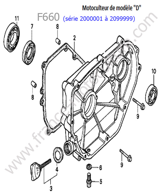 Carter inferieur 2 HONDA F660-1