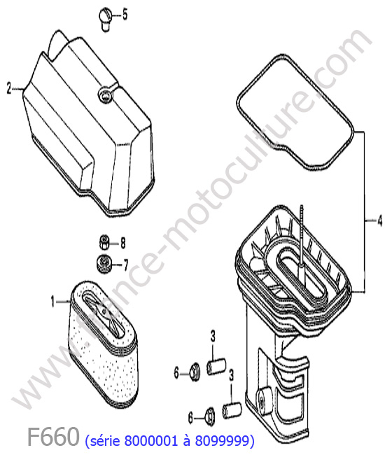 Filtre air HONDA F660-2
