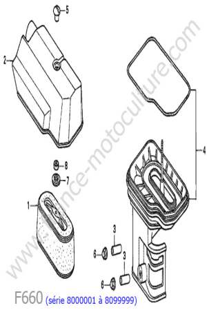 HONDA - F660-2 : Filtre air