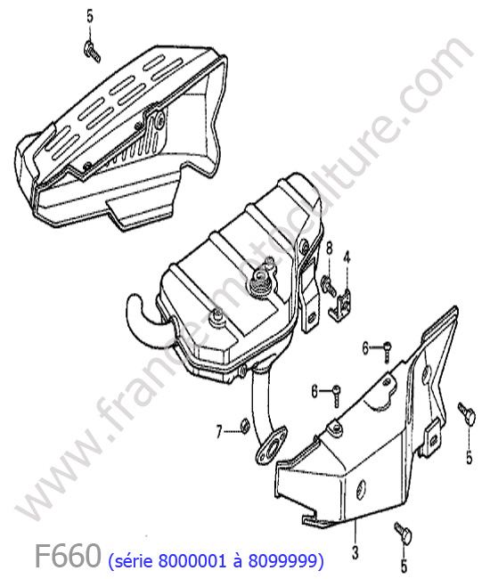 Echappement HONDA F660-2