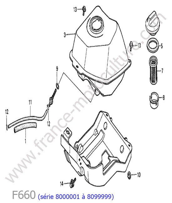 Reservoir HONDA F660-2