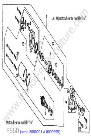 HONDA - F660-2 : Demarreur