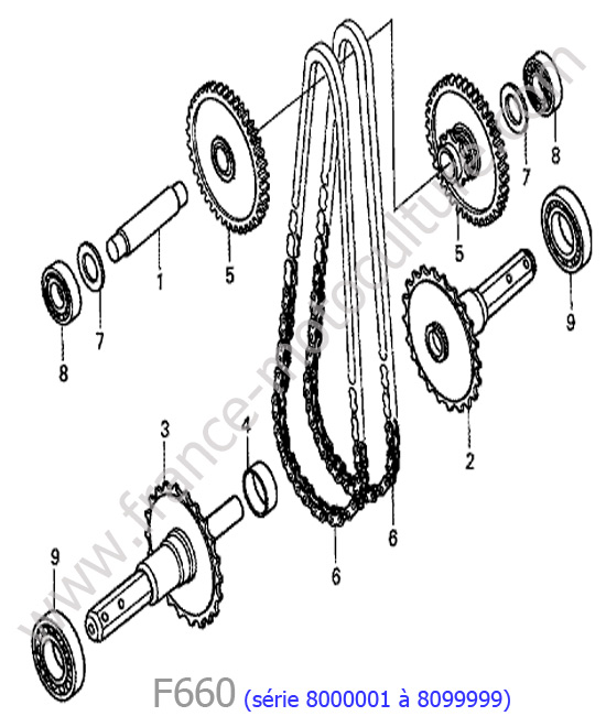 Arbre roue HONDA F660-2