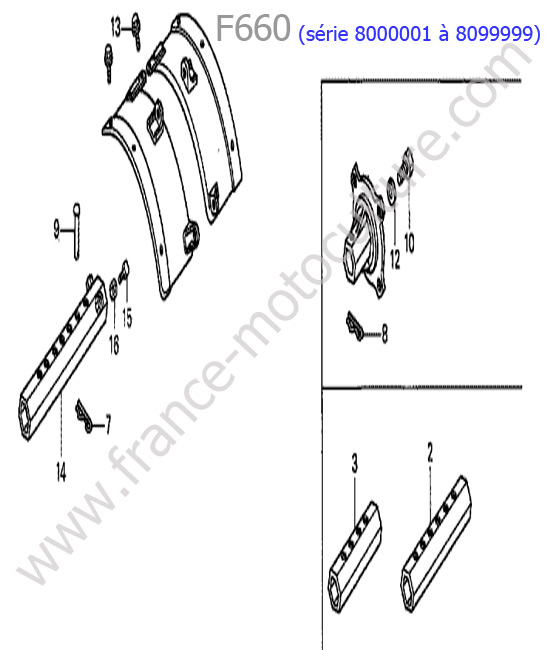 Garde-boue HONDA F660-2