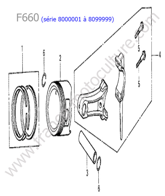 Piston HONDA F660-2